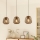 Eglo - Suspension sur câble 3xE27/40W/230V bronze