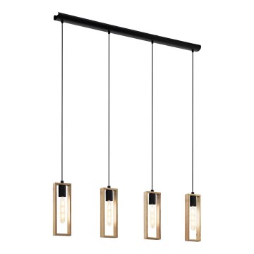 Eglo - Suspension sur câble 4xE27/60W/230V