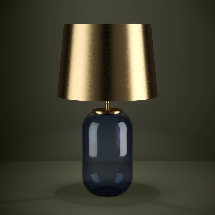 Eglo - Tischleuchte 1xE27/40W/230V golden/blau
