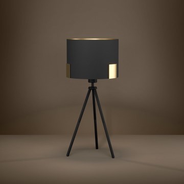 Eglo - Tischleuchte 1xE27/40W/230V schwarz/golden