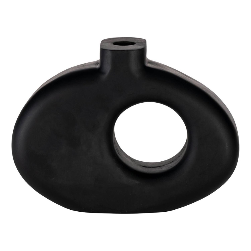 Eglo - Vase en bois 18x25,5 cm noir