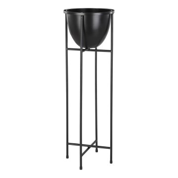 Eglo - Vaso da fiori in metallo 73x23,5 cm nero
