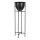 Eglo - Vaso da fiori in metallo 73x23,5 cm nero