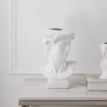 Eglo - Vaso in ceramica 26x16 cm bianco