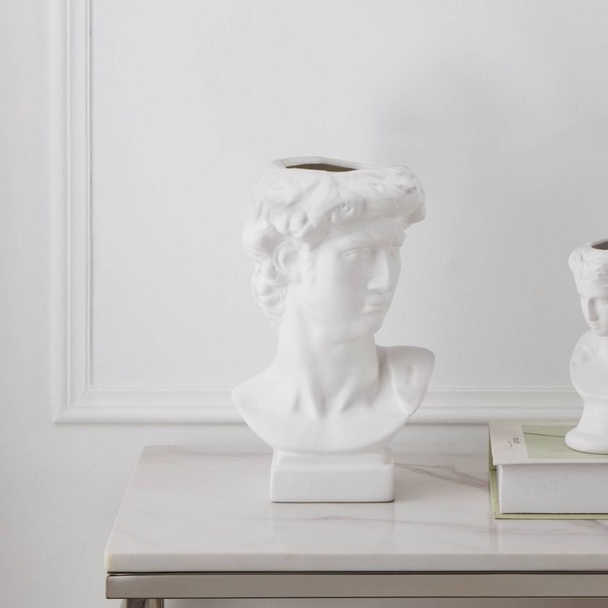 Eglo - Vaso in ceramica 26x16 cm bianco