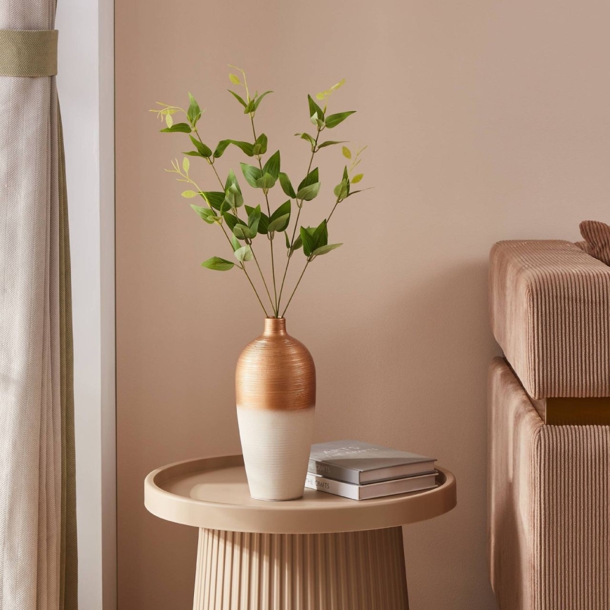 Eglo - Vaso in ceramica 28x15 cm bianco/oro
