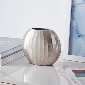 Eglo - Vaso in metallo 13x15 cm argento