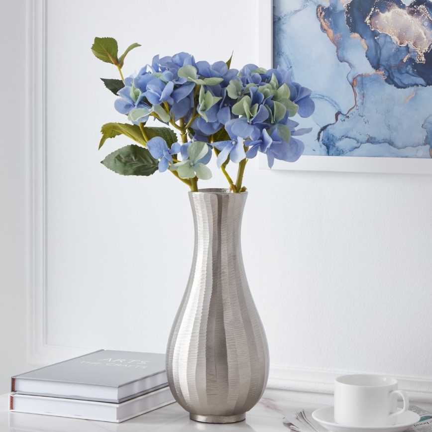 Eglo - Vaso in metallo 28,5x13 cm argento