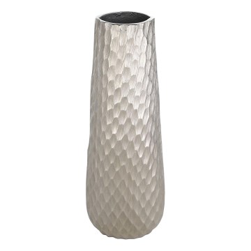 Eglo - Vaso in metallo 40,5x14 cm argento