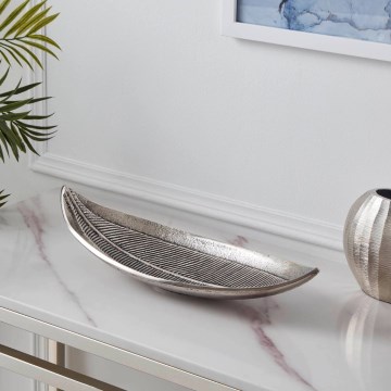 Eglo - Vassoio decorativo 14x38,5 cm argento