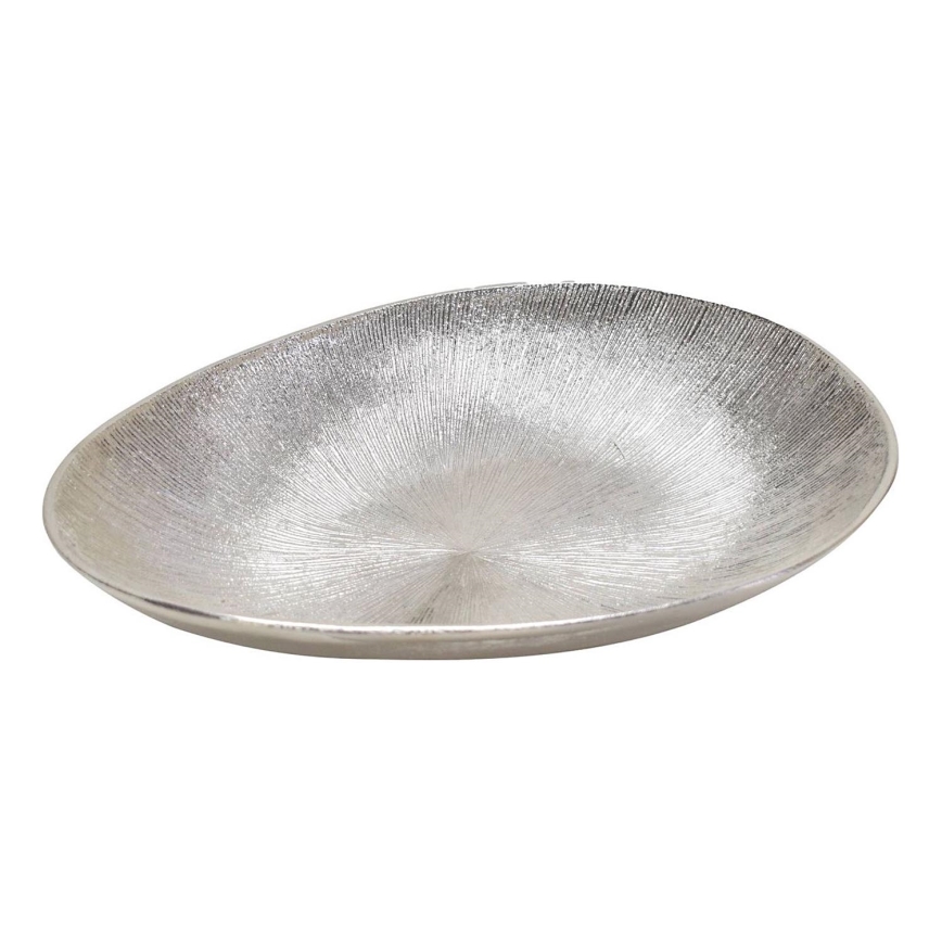 Eglo - Vassoio decorativo 24,5x34,5 cm argento