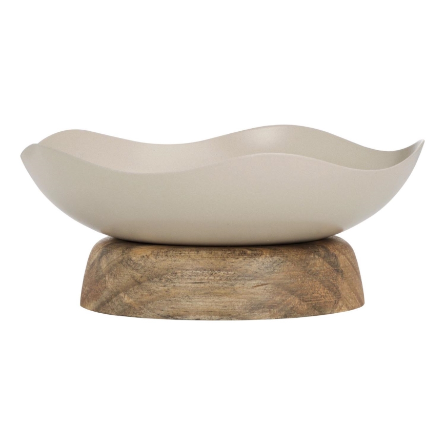 Eglo - Vassoio decorativo diametro 14,5 cm beige