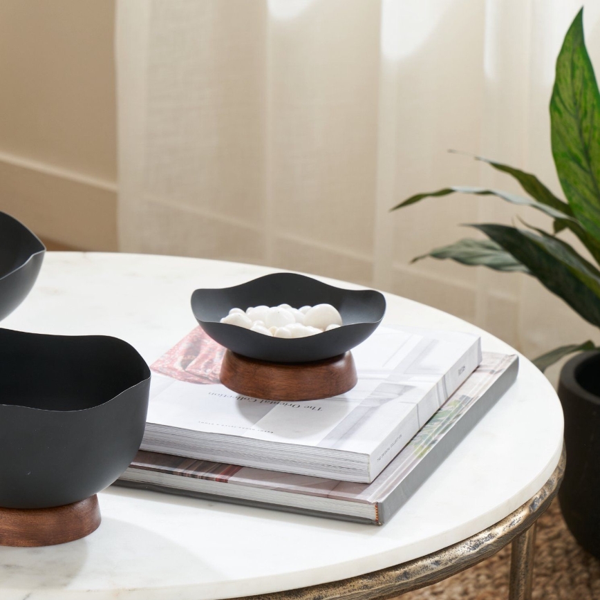 Eglo - Vassoio decorativo diametro 14,5 cm nero