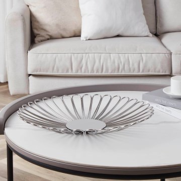 Eglo - Vassoio decorativo diametro 40,5 cm cromo lucido