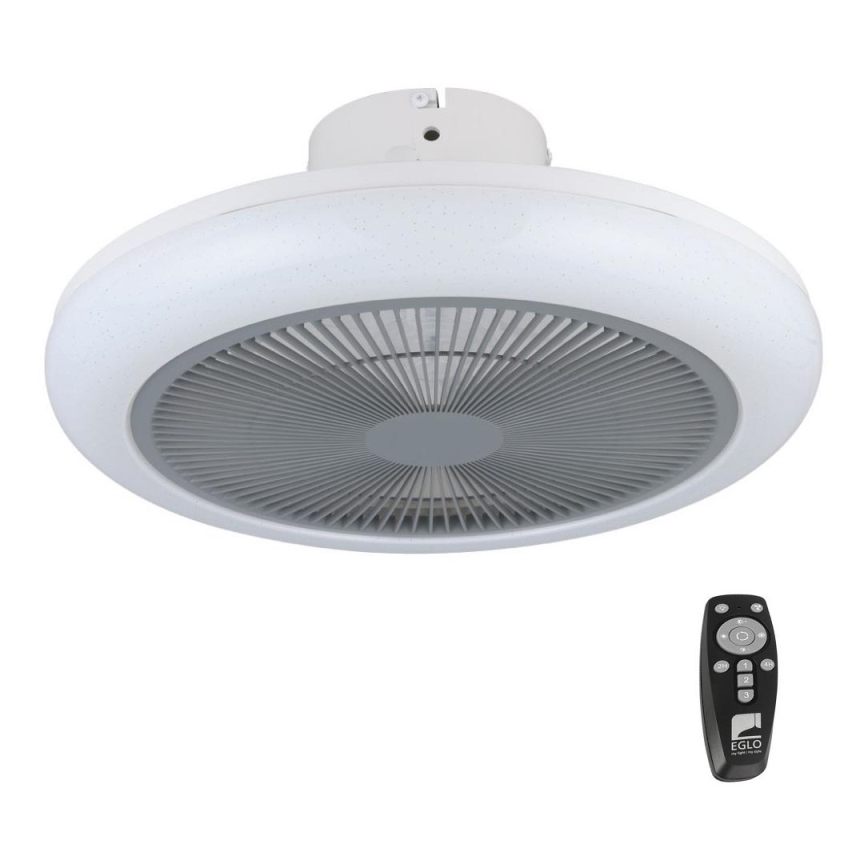 Eglo - Ventilateur de plafond à intensité variable LED/25,5W/230V gris + télécommande