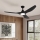 Eglo - Ventilateur de plafond LED/20W/230V 3000/4000/5000K Ø 132 cm noir + télécommande