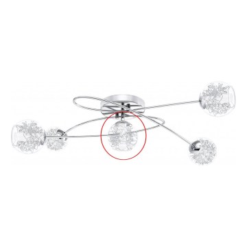 Eglo - Verre de rechange pour plafonnier LORDELO d. 18 cm