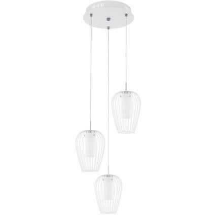 Eglo - Vetro di ricambio per lampadario e lampada da tavolo VENCINO bianco