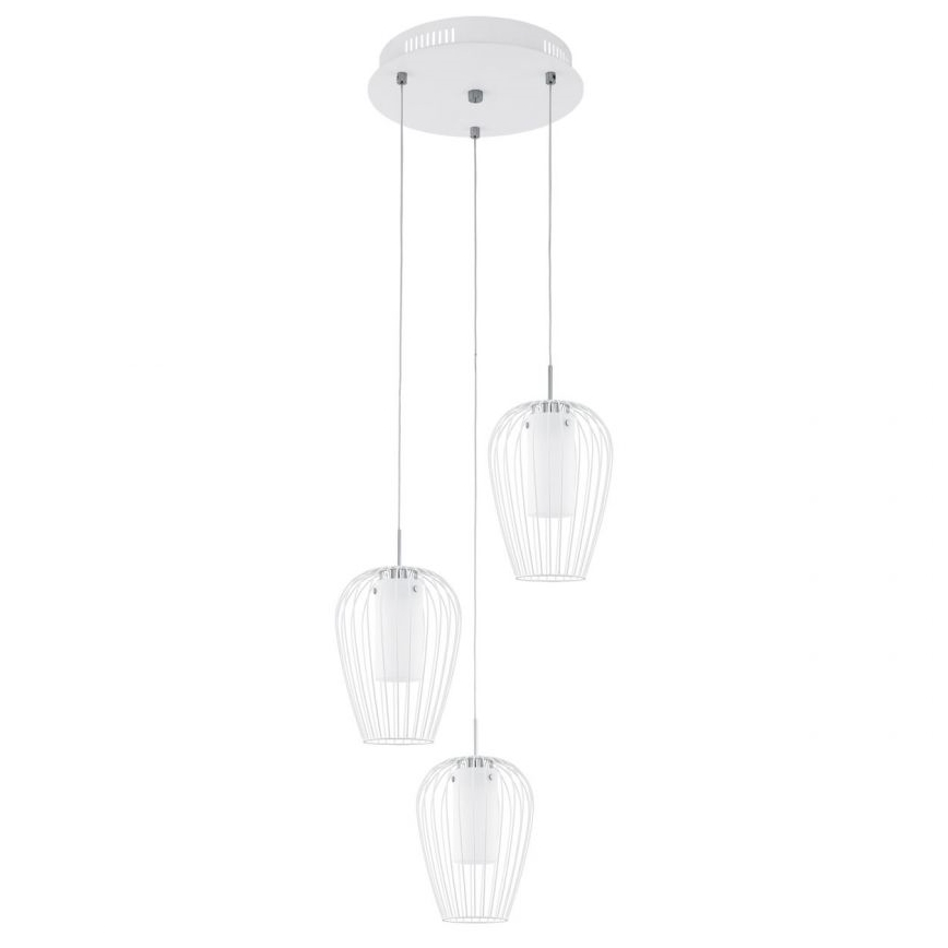 Eglo - Vetro di ricambio per lampadario e lampada da tavolo VENCINO bianco