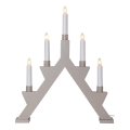 Eglo - Weihnachtskerzenhalter 5xE10/3W/230V grau