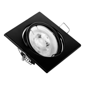 Einbauleuchte 1xGU10/MR16/10W/230V 9x9 cm schwarz