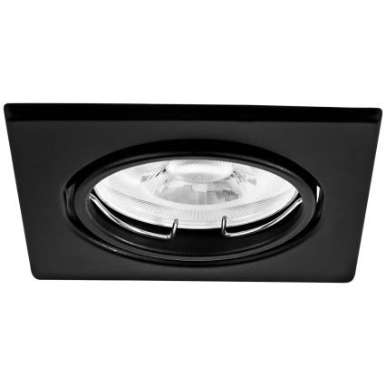 Einbauleuchte 1xGU10/MR16/10W/230V 9x9 cm schwarz