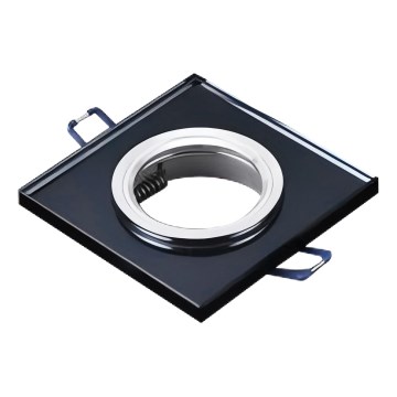 Einbauleuchte 1xGU10/MR16/10W/230V 9x9 cm schwarz