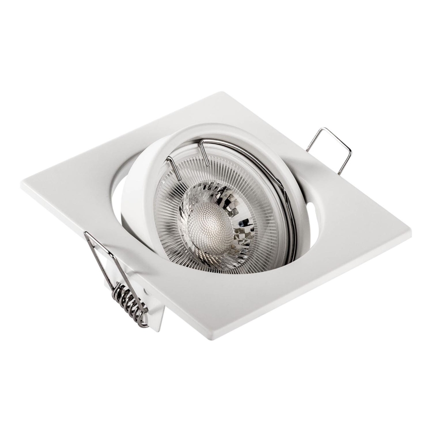 Einbauleuchte 1xGU10/MR16/10W/230V 9x9 cm weiß
