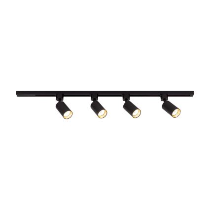 Einbauleuchte im Schienensystem TRACER 4xGU10/10W/230V 1 m schwarz