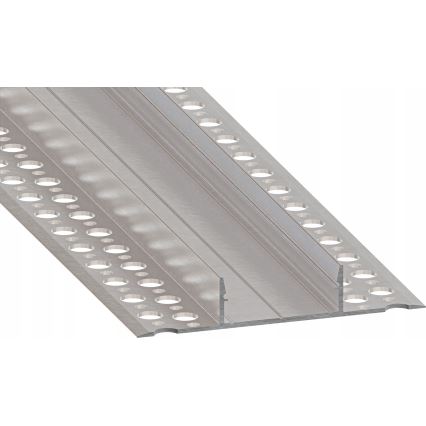 Einbauprofil für LED-Streifen 1 m silber/weiß
