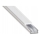 Einbauprofil für LED-Streifen, 1 m, silber/weiß