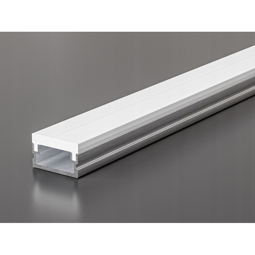 Einbauprofil für LED-Streifen, 1 m, silber/weiß