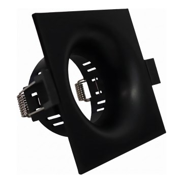 Einbauring für GU10‑Einbaustrahler 8,6x8,6 cm schwarz