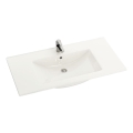 Einbauwaschbecken CHICAGO 91x46,5 cm Keramik/Weiß