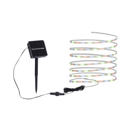 JUST LIGHT. 19971-18 - LED-RGB-Solarstreifen TEANIA LED/3,7V 5 m 1200 mAh IP44 schwarz