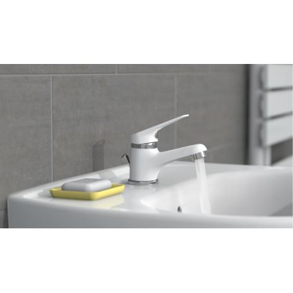 Eisl NI075SCR - Mitigeur de lavabo SPEED blanc/chrome brillant
