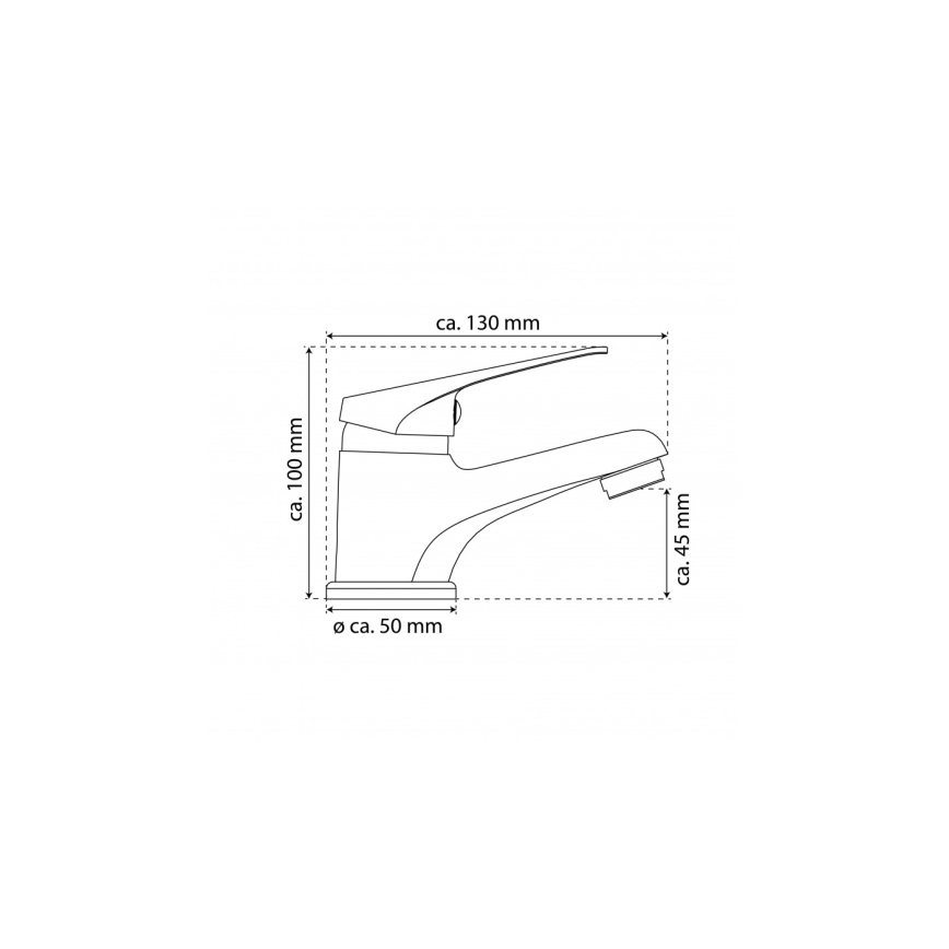 Eisl NI075SCR - Mitigeur de lavabo SPEED blanc/chrome brillant