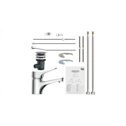 Eisl NI075VECR - Mitigeur pour lavabo + bonde à trop-plein VERONA, chrome brillant