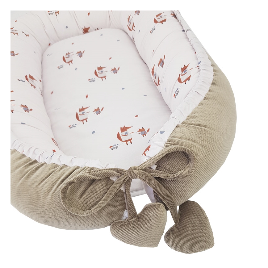 EKO - Cesto per bambini in cotone FOX 90x60 cm