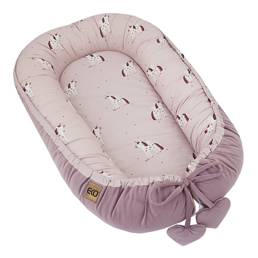 EKO - Cesto per bambini in cotone UNICORN 90x60 cm