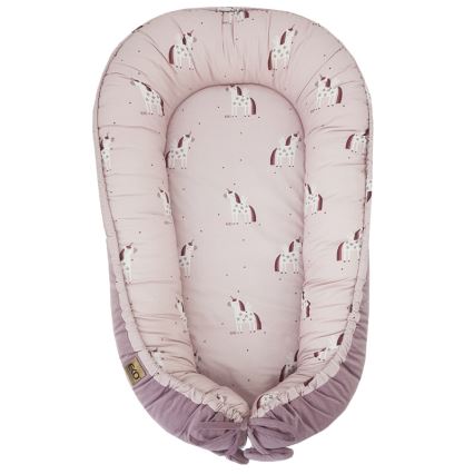 EKO - Cesto per bambini in cotone UNICORN 90x60 cm