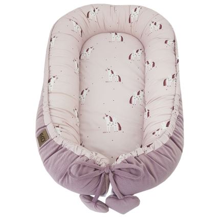 EKO - Cesto per bambini in cotone UNICORN 90x60 cm
