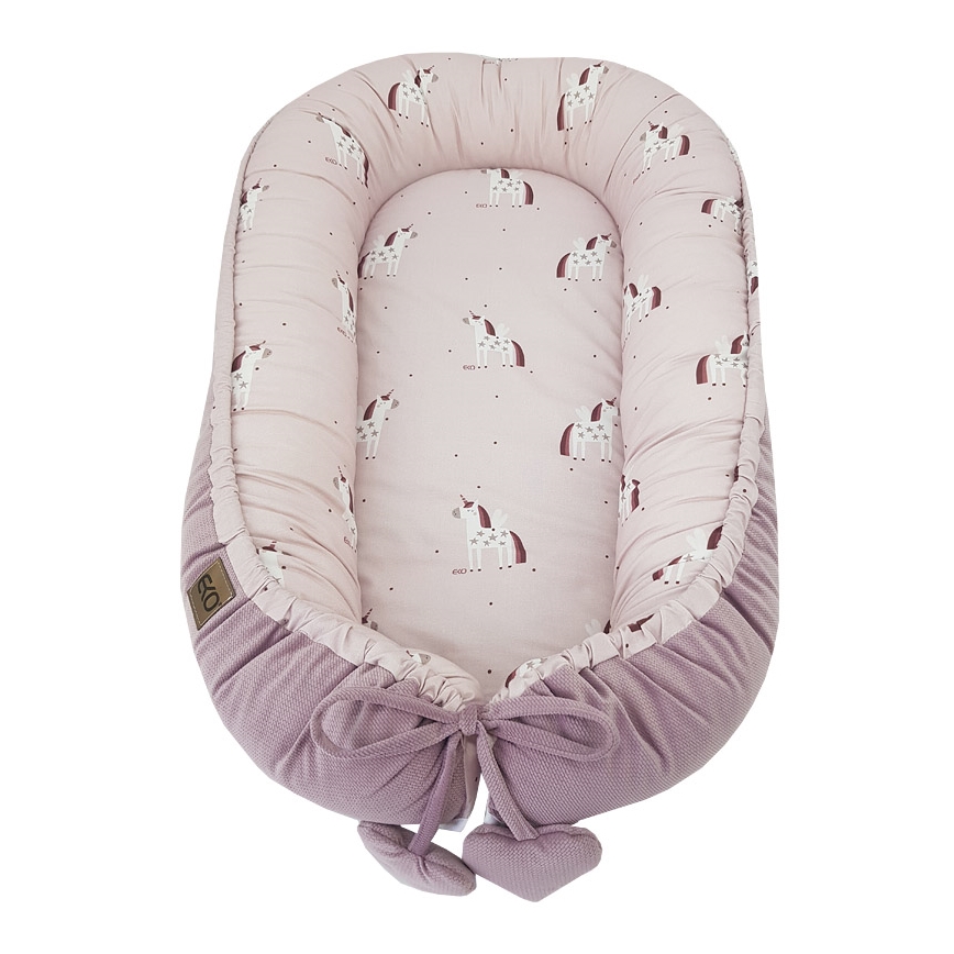 EKO - Cesto per bambini in cotone UNICORN 90x60 cm