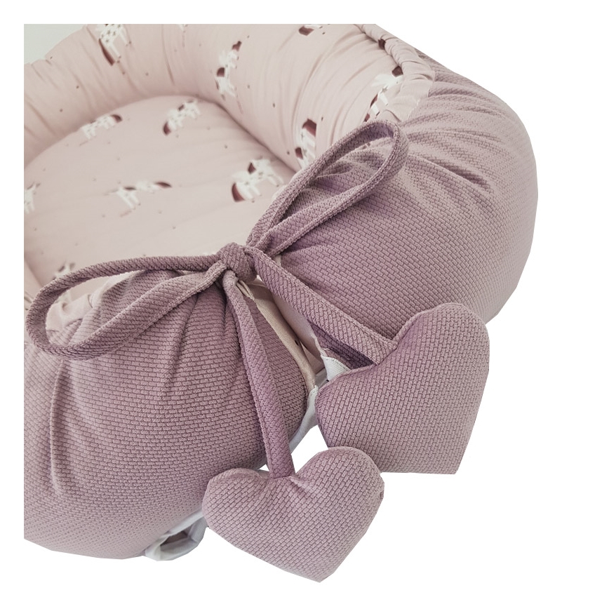 EKO - Cesto per bambini in cotone UNICORN 90x60 cm