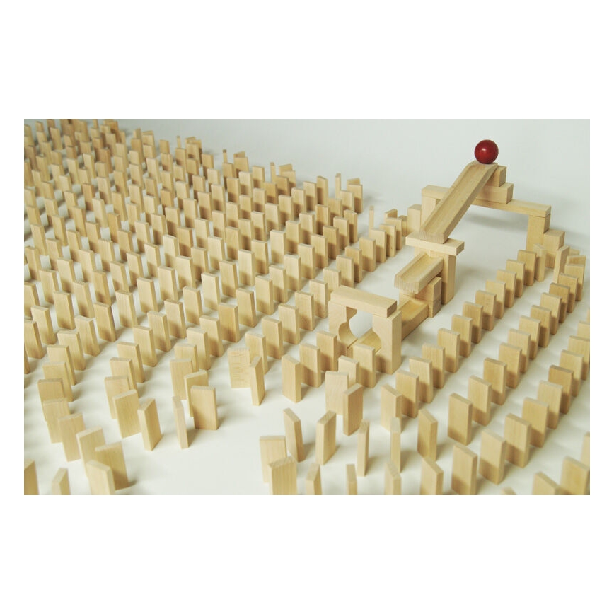 EkoToys - Domino di legno 830 pz faggio