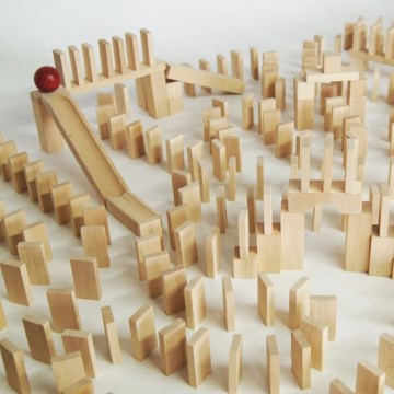 EkoToys - Holz-Dominos 830 Stk. Buche