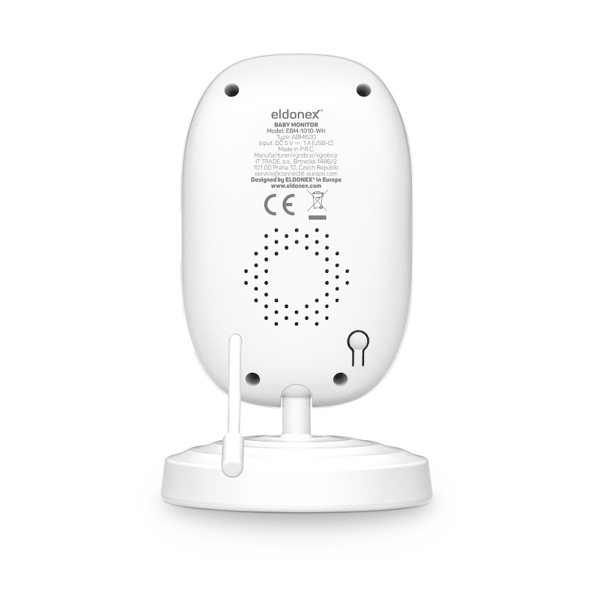 ELDONEX EBM-1010-WH - Baby-Monitor 5V/2000 mAh