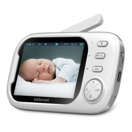 ELDONEX EBM-1010-WH - Baby-Monitor 5V/2000 mAh