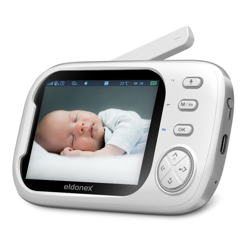 ELDONEX EBM-1010-WH - Baby-Monitor 5V/2000 mAh
