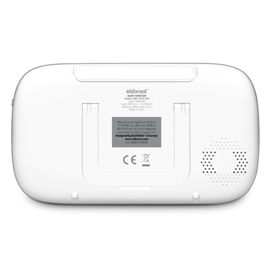 ELDONEX EBM-1010-WH - Baby-Monitor 5V/2000 mAh